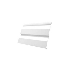 Металлический сайдинг Grand Line Корабельная доска White Dub