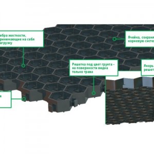 Решетка газонная Gidrolica Eco Standart