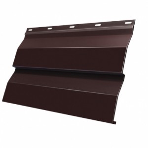 Металлический сайдинг Grand Line Корабельная доска шоколад 0,45 PE