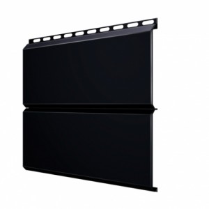 Металлический сайдинг Grand Line Экобрус черный 0,45 Drap