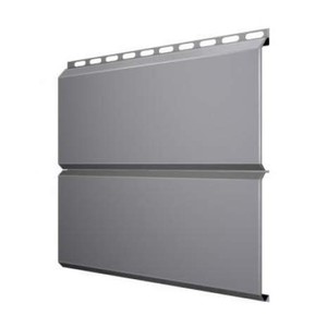 Металлический сайдинг Grand Line Экобрус серый 0,45 Print Twincolor