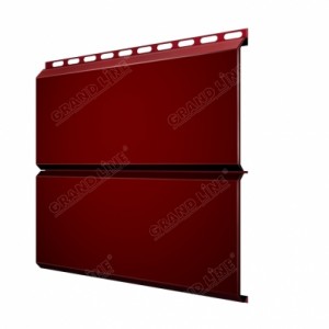 Металлический сайдинг Grand Line Экобрус красное вино 0,5 Velur20