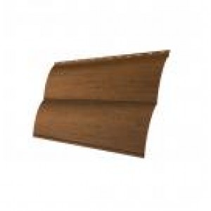 Металлический сайдинг Grand Line Блок-хаус new Golden Wood Eco 0,45 Print Twincolor