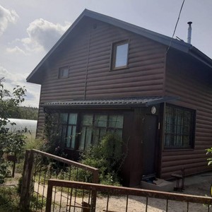 Монтаж металлического сайдинга Альтер - Корабельный брус - Дуб темный