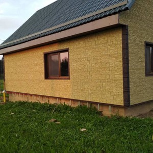 Монтаж цокольного сайдинга Альта-Профиль Каньон Монтана