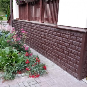 Монтаж цокольного сайдинга Holzplast D4 Корица