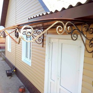 Отделка фасада 140 м2 сайдингом Блок Хаус (Blockhouse) Docke Карамель