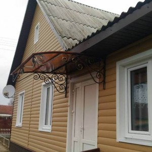 Отделка фасада 140 м2 сайдингом Блок Хаус (Blockhouse) Docke Карамель
