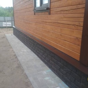 Монтаж цокольного сайдинга Альта-Профиль Фагот Чеховский 27м2