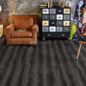 Каменно-полимерная плитка (SPC) Alpine Floor Дарк ECO 12-5 с интегрированной подложкой