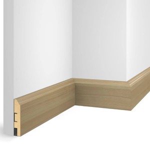 Плинтус Cosca Decor NanoFlex ЕP07 Дуб Беленый 80x16x2400 мм